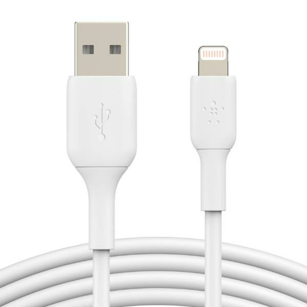 Kabel iz USB v Lightning Belkin CAA001BT2MWH 2 m Bela