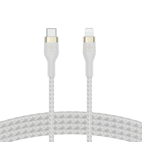 Kabel iz USB-C v Lightning Belkin CAA011BT2MWH 2 m Bela