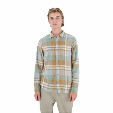 Men’s Long Sleeve Shirt Hurley Portland Organic Brown