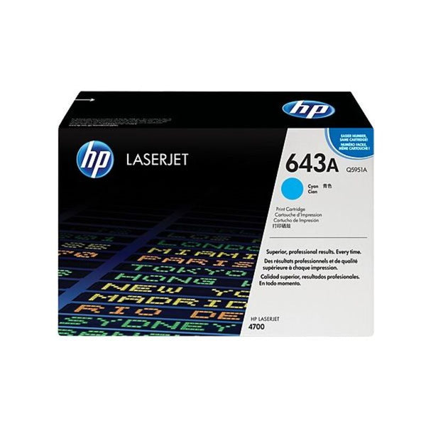 Original Toner HP T643A Cyan