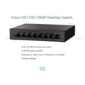 Switch CISCO SG110D-08HP-EU 16 Gbps