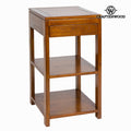 Side table - Serious Line Collection Mindi wood walnut (75 x 45 x 40 cm)