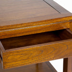 Side table - Serious Line Collection Mindi wood walnut (75 x 45 x 40 cm)