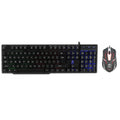 Rebeltec wired set: LED keyboard + mouse for OPPRESSOR players