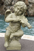 Garden Cherub with Violin