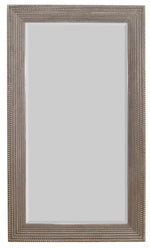 Beaded Mirror  Silver