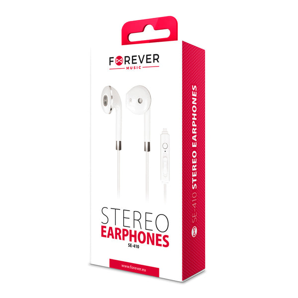 Forever wired earphones SE-410 jack 3,5mm white