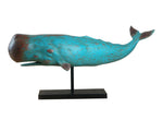 Blue Whale on Metal Base