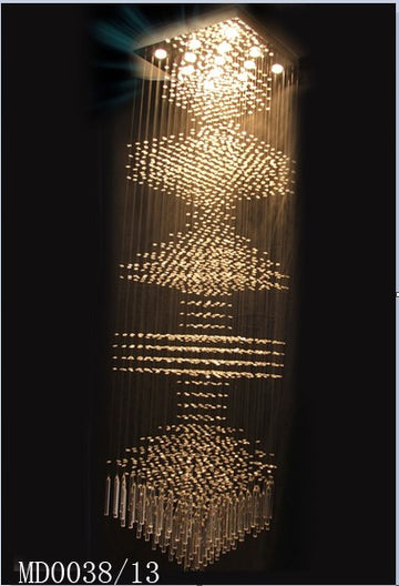 Crystal Column Chandelier