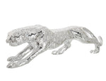 Standing Silver Leopard Large 31 Inches Long