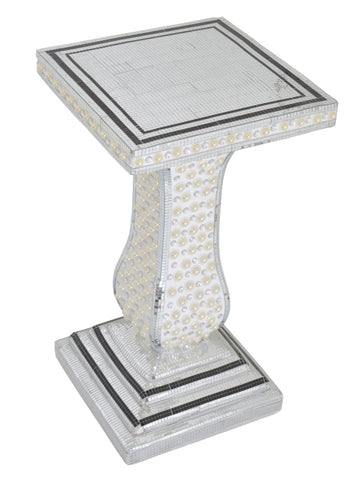 Pearlescent Pedestal Table