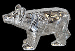 Mosaic Glass Silver Bear