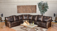 Botswana Brown Croc and Leather Large Sectional (KIT)