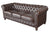 Classic Chesterfield Brown Sofa