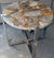 Table Petrified Slab With Stainless Leg Ptr150A