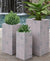 Tiempo Purple Brown Planters Set of 3