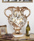 Palatial Gold and White Urn 25 Inches Wide