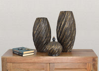 Oil Bronze Vase Set of 2