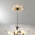 Ivory and Gold Eight Pointed Star Chandelier Ceiling Medallion 24in