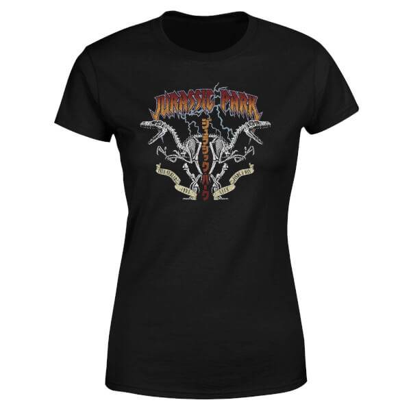 Jurassic Park Raptor Twinz Women's T-shirt Black Clothing Style 100% Cotton 10%