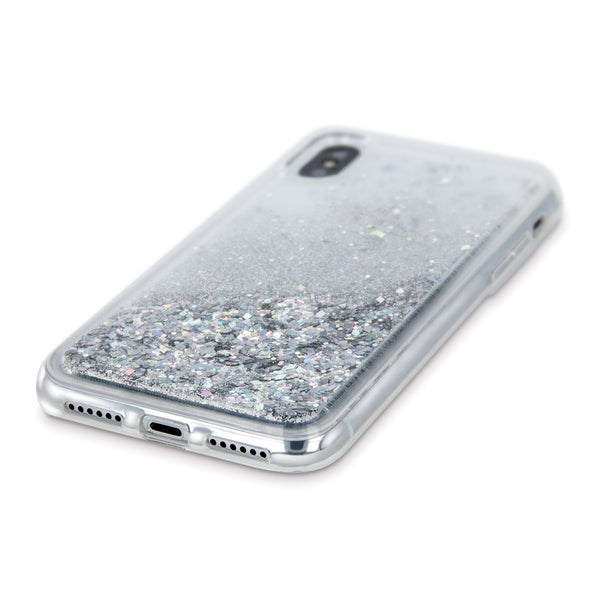 Liquid Sparkle TPU case for Samsung Galaxy A40 silver