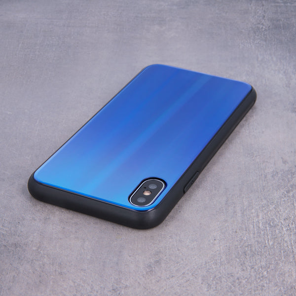 Aurora Glass case for Samsung Galaxy A32 4G dark blue