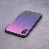 Aurora Glass case for Samsung Galaxy A32 4G pink black