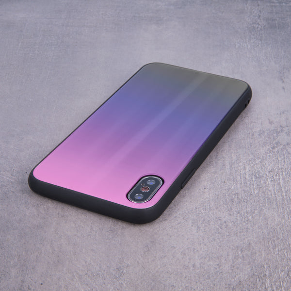 Aurora Glass case for Samsung Galaxy A50 / A30s / A50s pink-black