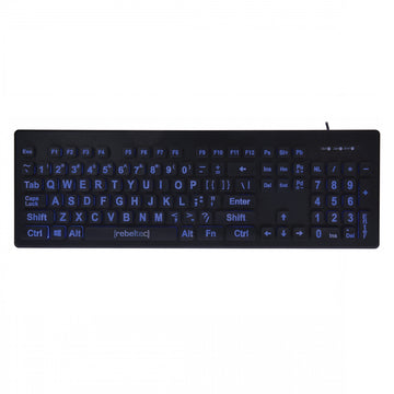 Rebeltec wired keyboard large font BIGFONT