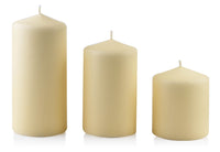 Swieca CLASSIC CANDLES Walec sredni 8xh14cm kremowa