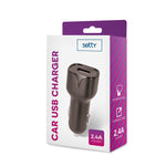 Setty car charger 1x USB 2,4A black