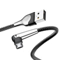 Baseus cable MVP Elbow USB - microUSB 1,0 m 2A black