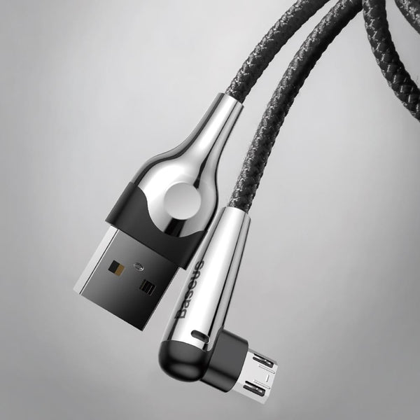 Baseus cable MVP Elbow USB - microUSB 1,0 m 2A black