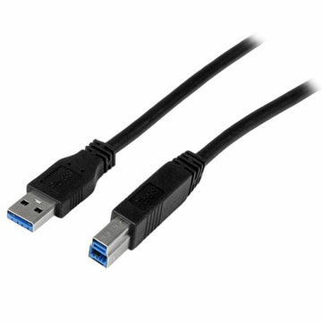 Cavo USB A con USB B Startech USB3CAB2M            Nero