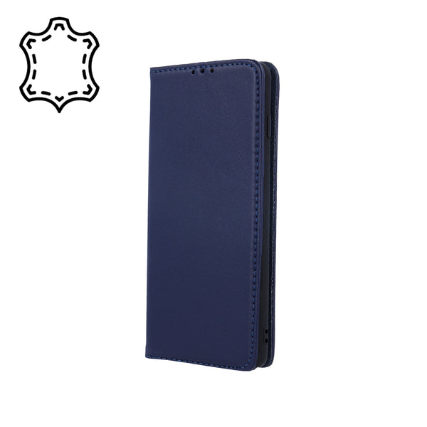 Genuine Leather case Smart Pro for Huawei P30 Lite navy blue