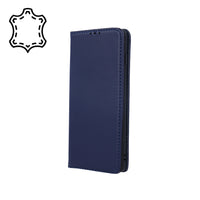 Genuine Leather Smart Pro case for Samsung Galaxy A51 5G navy blue