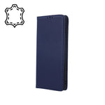 Genuine Leather Smart Pro case for Samsung Galaxy A20S dark blue