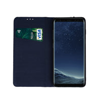 Geniune Leather Smart Pro case for Samsung Galaxy S22 navy blue