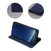 Genuine Leather Smart Pro case for Samsung Galaxy A51 5G navy blue