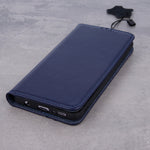 Genuine Leather Smart Pro case for Xiaomi Redmi 9 navy blue