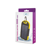 Setty solar power bank 5000 mAh yellow