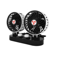 Car double fan 24V 2x5” with regulation