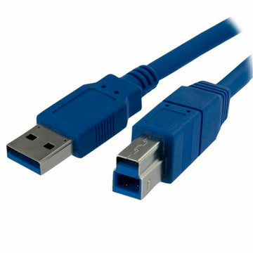 Cavo USB A con USB B Startech USB3SAB1M            Azzurro