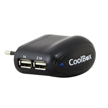 Usb Charger CoolBox REPCOOUSBX2          Black