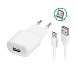 Forever TC-01 charger 1x USB 2A white + microUSB cable