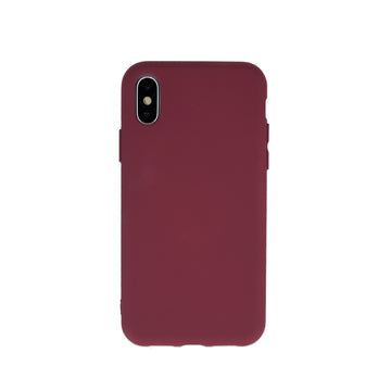 Silicon case for Motorola Moto E7 Power / E7i Power burgundy