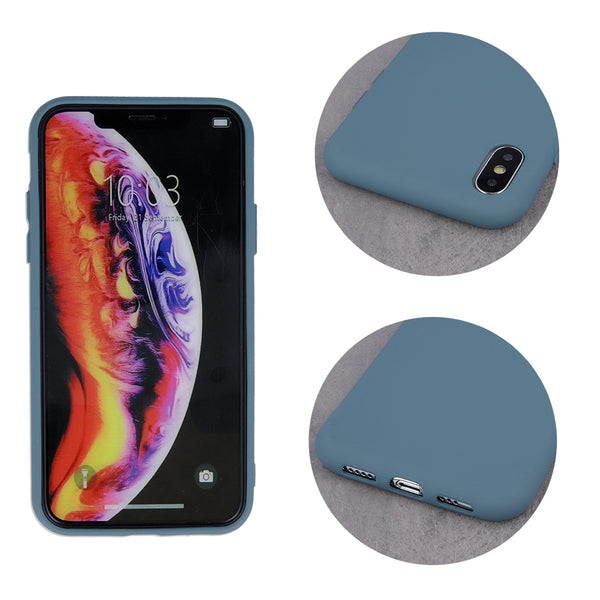 Silicon case for iPhone 11 gray blue