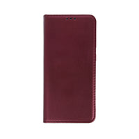 Smart Magnetic case for Motorola Moto G200 5G burgundy