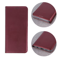 Smart Magnetic case for Xiaomi Redmi 10A 4G burgundy