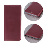 Smart Magnetic case for Huawei P20 Lite burgundy